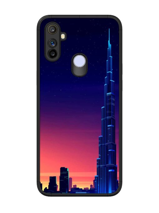 Burj Khalifa Abstract Glossy Metal Phone Cover for Realme Narzo 20A Zapvi