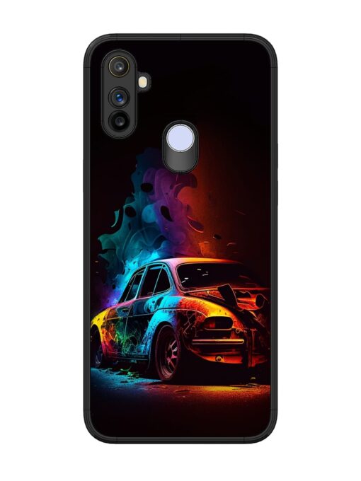 High Classic Car Art Glossy Metal Phone Cover for Realme Narzo 20A Zapvi