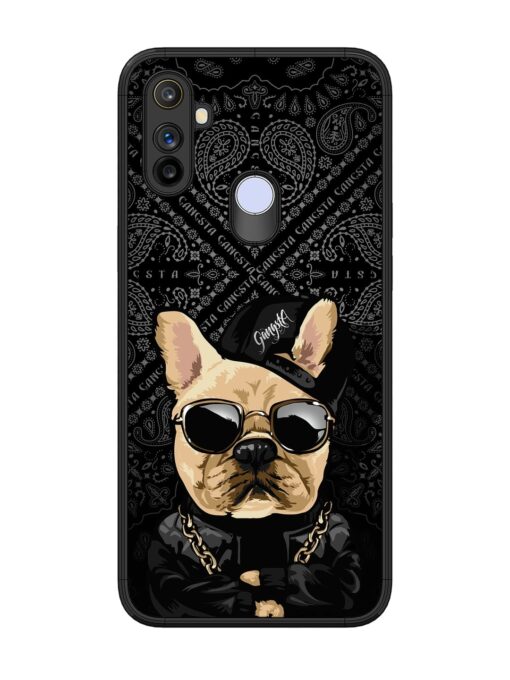 Gangsta Cool Sunmetales Dog Glossy Metal Phone Cover for Realme Narzo 20A Zapvi