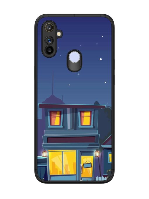 Vector Night House Glossy Metal Phone Cover for Realme Narzo 20A Zapvi