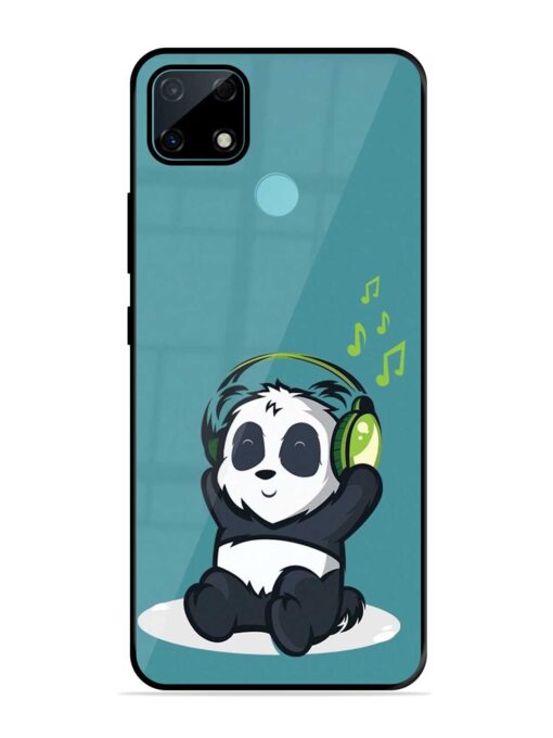 Music Panda Glossy Metal Phone Cover for Realme Narzo 30A Zapvi