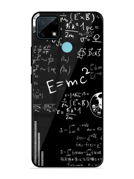 E=Mc2 Mass?Energy Equivalence Glossy Metal Phone Cover for Realme Narzo 30A Zapvi