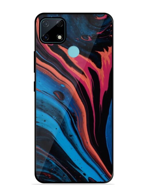 Liquefied Art Glossy Metal TPU Phone Cover for Realme Narzo 30A Zapvi