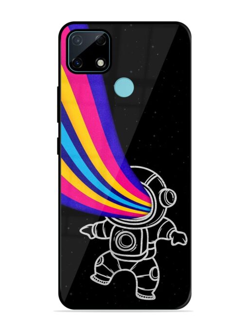 Astronaut Glossy Metal TPU Phone Cover for Realme Narzo 30A Zapvi