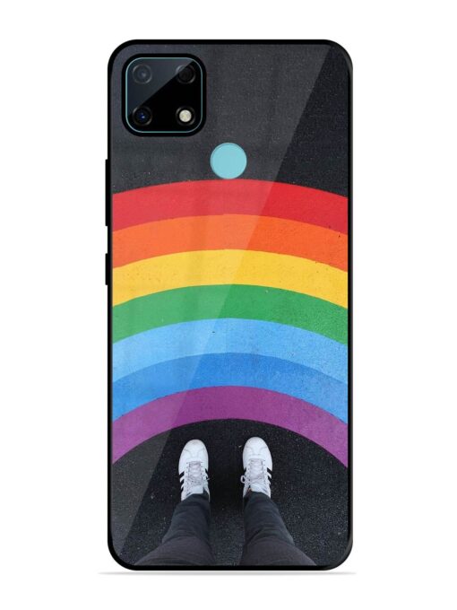 Legs Rainbow Glossy Metal TPU Phone Cover for Realme Narzo 30A Zapvi