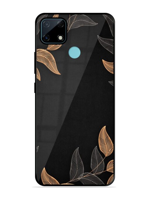 Foliage Art Glossy Metal Phone Cover for Realme Narzo 30A Zapvi