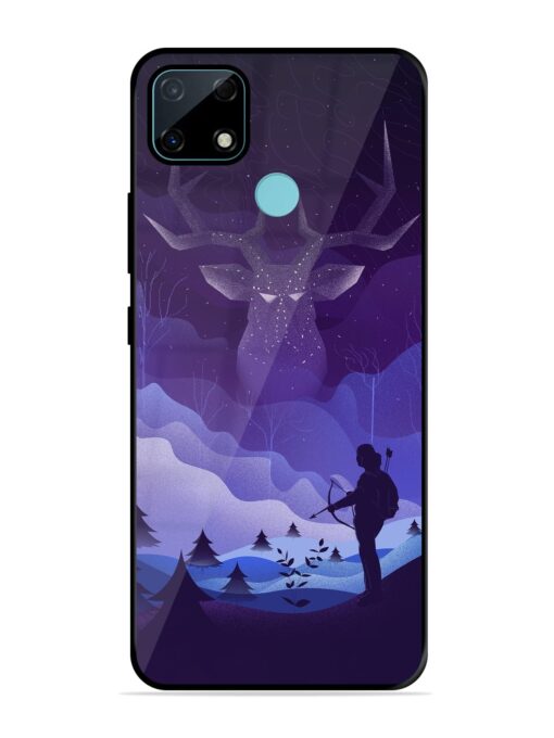 Deer Forest River Glossy Metal Phone Cover for Realme Narzo 30A Zapvi