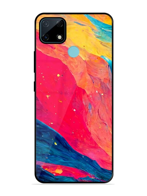 Starry Night Glossy Metal Phone Cover for Realme Narzo 30A Zapvi