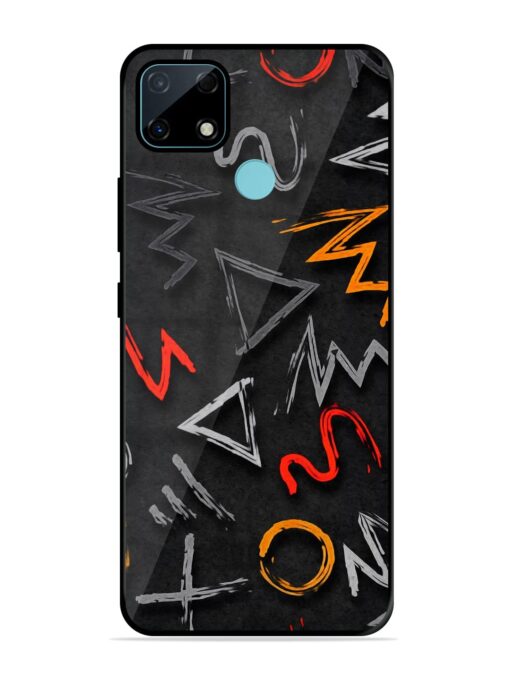 Grungy Graffiti Glossy Metal Phone Cover for Realme Narzo 30A Zapvi