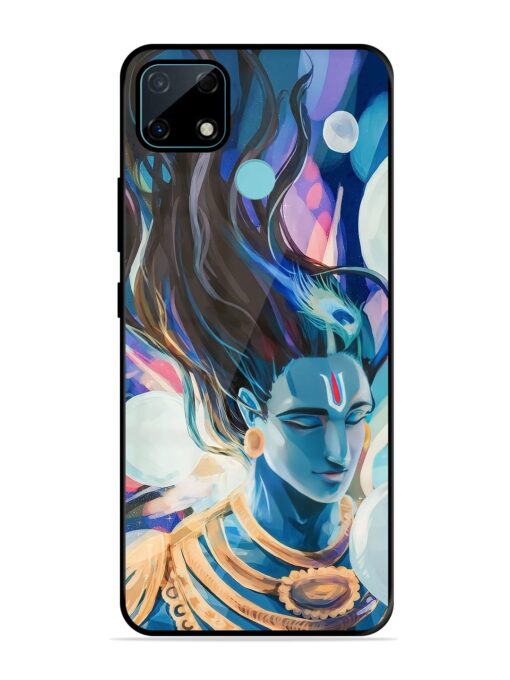 Bhagwan Sri Krishna Glossy Metal Phone Cover for Realme Narzo 30A Zapvi