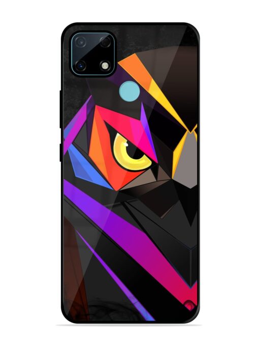 Wpap Owl Glossy Metal Phone Cover for Realme Narzo 30A Zapvi