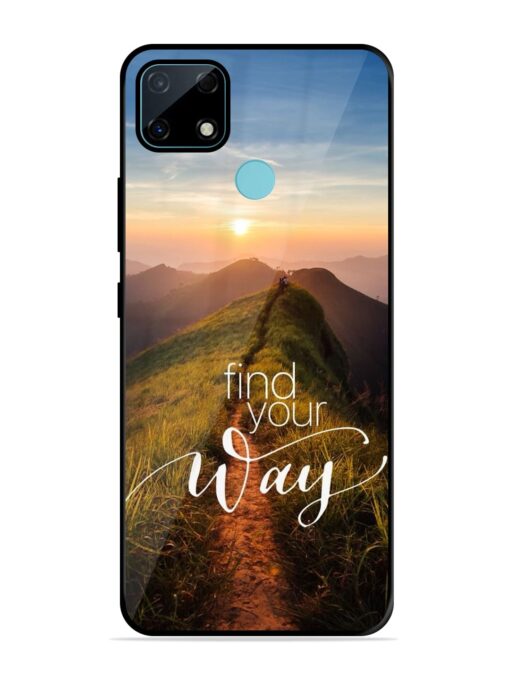 Find Your Way Glossy Metal Phone Cover for Realme Narzo 30A Zapvi