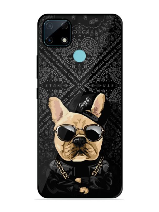 Gangsta Cool Sunmetales Dog Glossy Metal Phone Cover for Realme Narzo 30A Zapvi