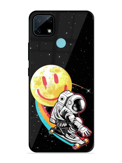 Astronaut Art Glossy Metal Phone Cover for Realme Narzo 30A Zapvi