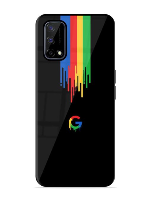 Google Logo Glossy Metal Phone Cover for Realme Narzo 30 Pro (5G) Zapvi