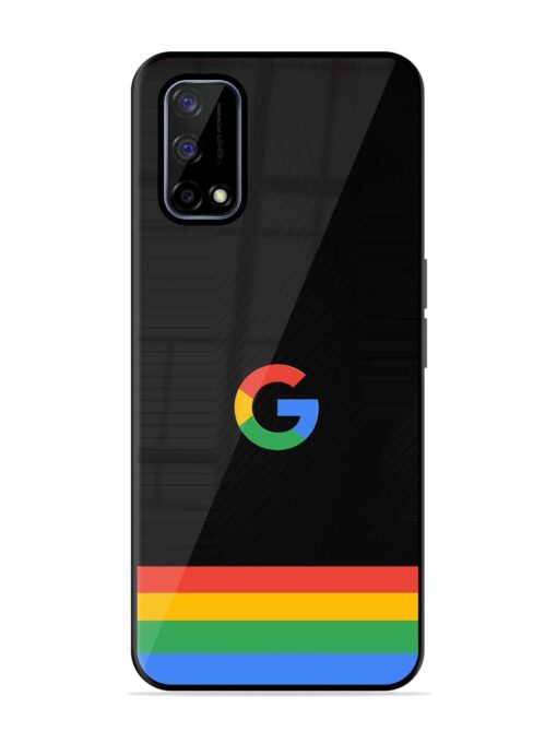 Google Logo Art Glossy Metal Phone Cover for Realme Narzo 30 Pro (5G) Zapvi