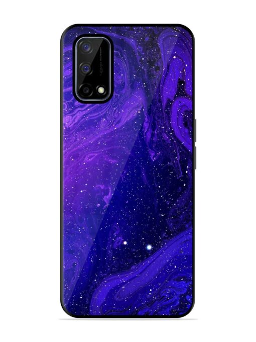 Galaxy Acrylic Abstract Art Glossy Metal Phone Cover for Realme Narzo 30 Pro (5G) Zapvi