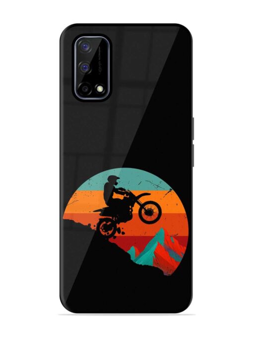 Mountain Bike Glossy Metal Phone Cover for Realme Narzo 30 Pro (5G) Zapvi