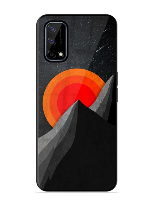 Black Mountain Glossy Metal Phone Cover for Realme Narzo 30 Pro (5G) Zapvi