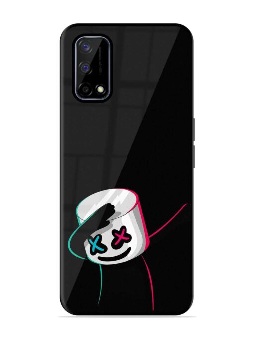 Black Marshmallow Glossy Metal Phone Cover for Realme Narzo 30 Pro (5G) Zapvi