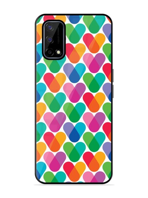 Overlapping Colors Colorful Glossy Metal TPU Phone Cover for Realme Narzo 30 Pro (5G) Zapvi