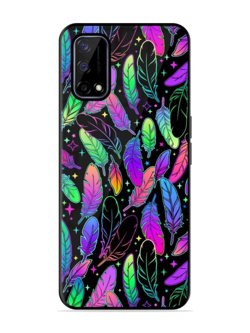 Bright Multi Colored Seamless Glossy Metal Phone Cover for Realme Narzo 30 Pro (5G) Zapvi