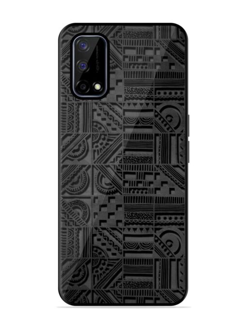 Seamless Pattern Glossy Metal Phone Cover for Realme Narzo 30 Pro (5G) Zapvi