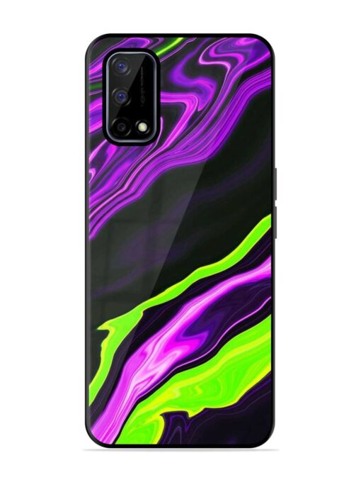 Bright Fluid Violet Glossy Metal Phone Cover for Realme Narzo 30 Pro (5G) Zapvi