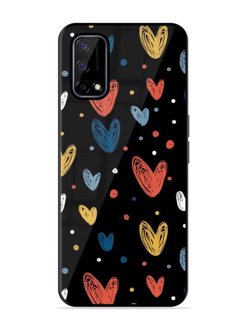 Happy Valentines Day Glossy Metal TPU Phone Cover for Realme Narzo 30 Pro (5G) Zapvi