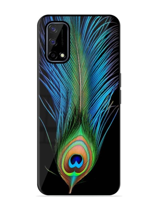 Peacock Feather Glossy Metal TPU Phone Cover for Realme Narzo 30 Pro (5G) Zapvi