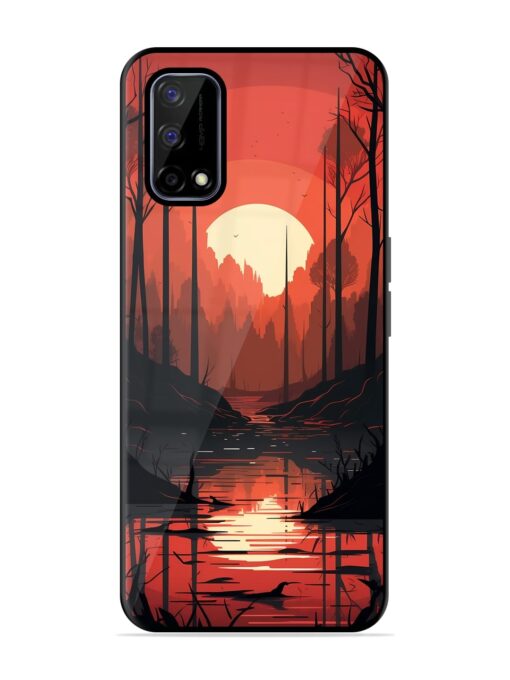 Natural Landscape Glossy Metal Phone Cover for Realme Narzo 30 Pro (5G) Zapvi