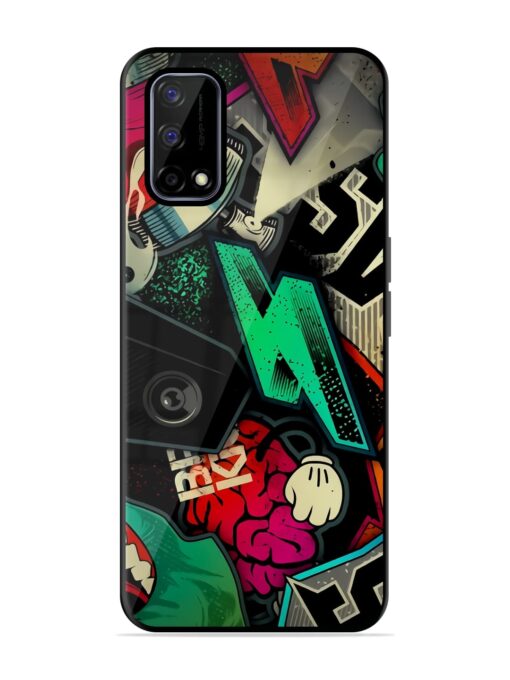 Graffiti Art Glossy Metal Phone Cover for Realme Narzo 30 Pro (5G) Zapvi