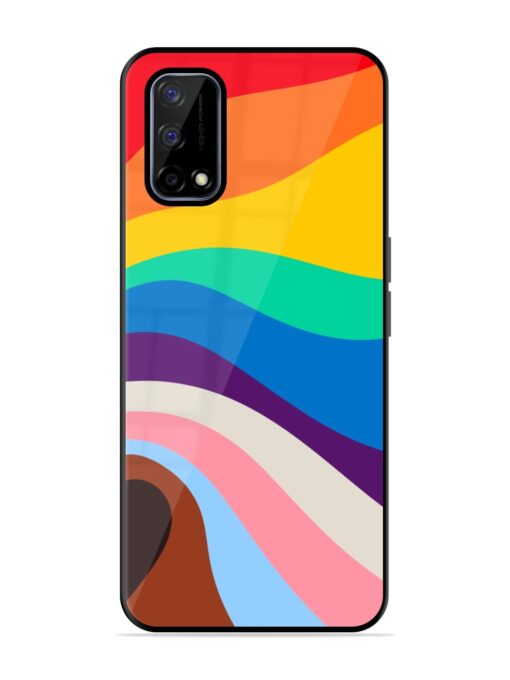 Minimal Pride Art Glossy Metal Phone Cover for Realme Narzo 30 Pro (5G) Zapvi