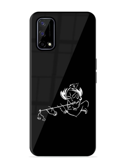 Krishna Flute Glossy Metal Phone Cover for Realme Narzo 30 Pro (5G) Zapvi