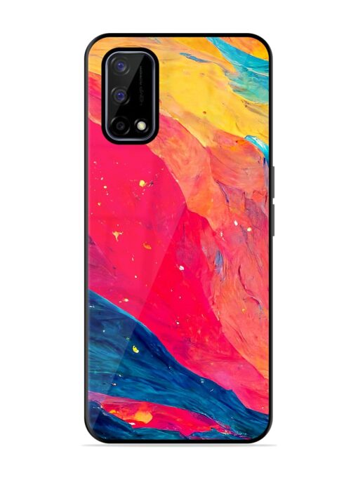 Starry Night Glossy Metal Phone Cover for Realme Narzo 30 Pro (5G) Zapvi