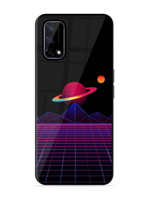 Wave Aesthetic Glossy Metal Phone Cover for Realme Narzo 30 Pro (5G) Zapvi