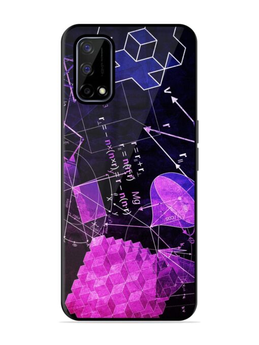 Math Physics Formula Art Glossy Metal Phone Cover for Realme Narzo 30 Pro (5G) Zapvi