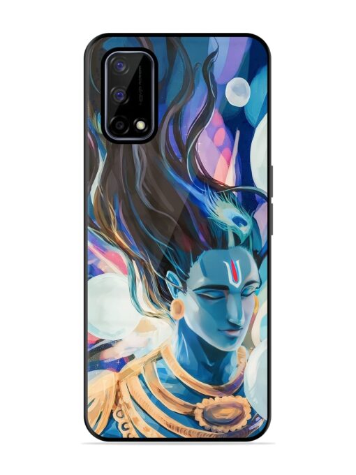 Bhagwan Sri Krishna Glossy Metal Phone Cover for Realme Narzo 30 Pro (5G) Zapvi