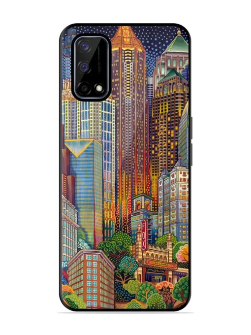 Cityscapes Art Glossy Metal Phone Cover for Realme Narzo 30 Pro (5G) Zapvi