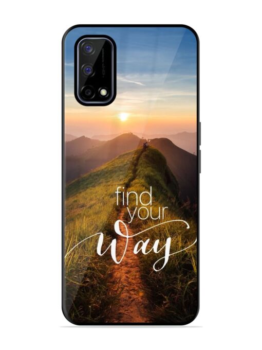 Find Your Way Glossy Metal Phone Cover for Realme Narzo 30 Pro (5G) Zapvi