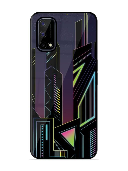 Neon Dreamscape Glossy Metal Phone Cover for Realme Narzo 30 Pro (5G) Zapvi