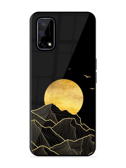 Golden Sunrise Glossy Metal Phone Cover for Realme Narzo 30 Pro (5G) Zapvi