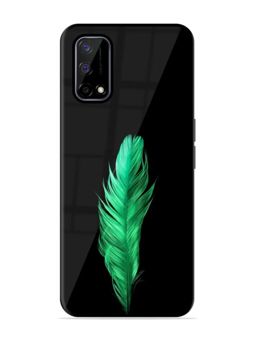 Feather Texture Glossy Metal Phone Cover for Realme Narzo 30 Pro (5G) Zapvi