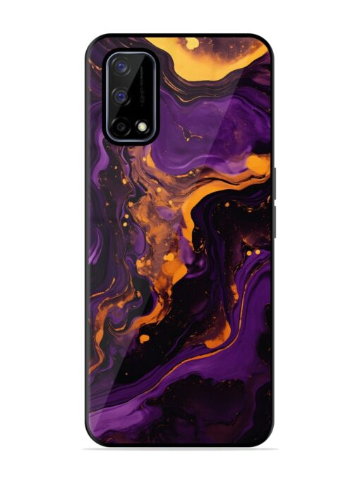 Painting Of A Purple Glossy Metal Phone Cover for Realme Narzo 30 Pro (5G) Zapvi