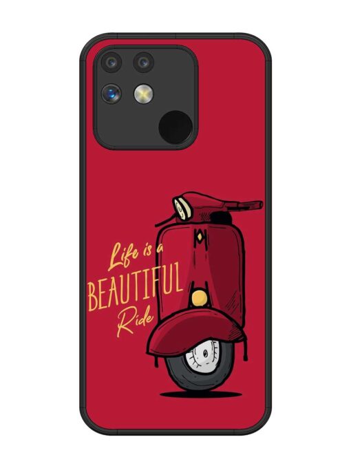 Life Is Beautiful Rides Glossy Metal Phone Cover for Realme Narzo 50 (5G) Zapvi