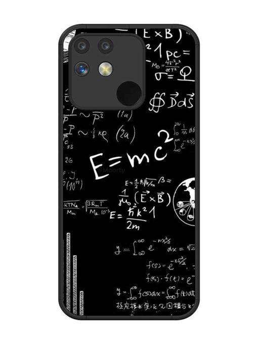 E=Mc2 Mass?Energy Equivalence Glossy Metal Phone Cover for Realme Narzo 50 (5G) Zapvi