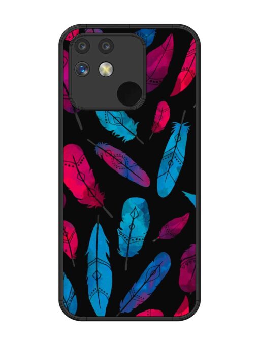 Feather Art Glossy Metal Phone Cover for Realme Narzo 50 (5G) Zapvi