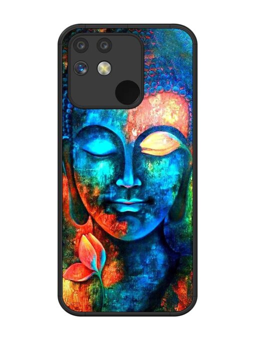 Buddha Painting Glossy Metal Phone Cover for Realme Narzo 50 (5G) Zapvi