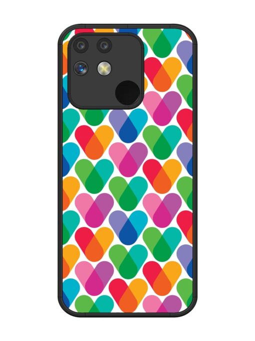 Overlapping Colors Colorful Glossy Metal TPU Phone Cover for Realme Narzo 50 (5G) Zapvi