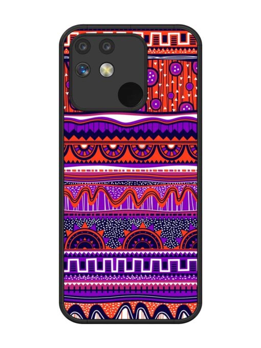 Ethnic Seamless Pattern Glossy Metal TPU Phone Cover for Realme Narzo 50 (5G) Zapvi